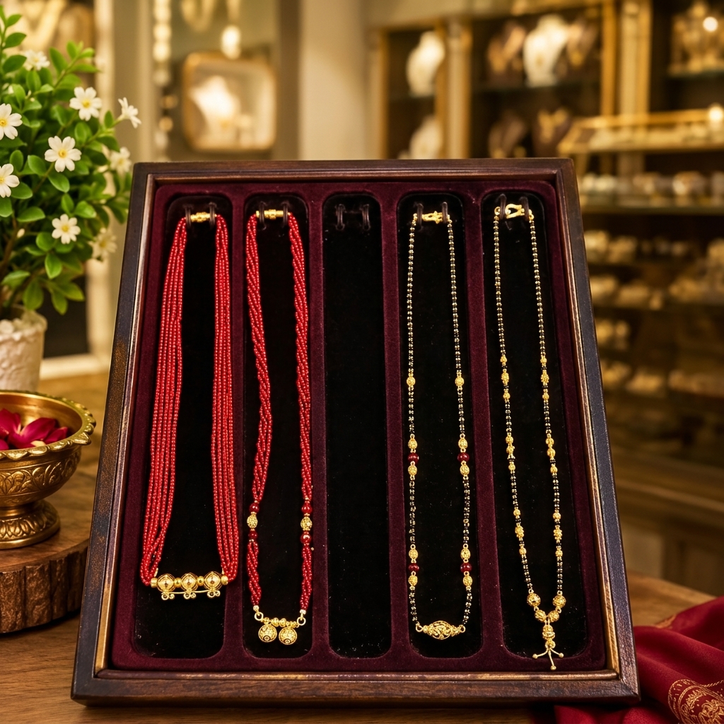 22 Karat hallmark gold mangalsutras at Uttrakhand Jewellers